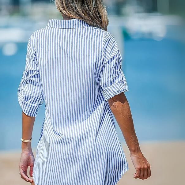 RL Classic Striped Shirt Dress + Free RL Brie Tote Bag