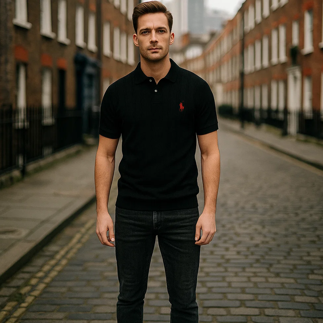 RL Men’s Textured Polo Shirt