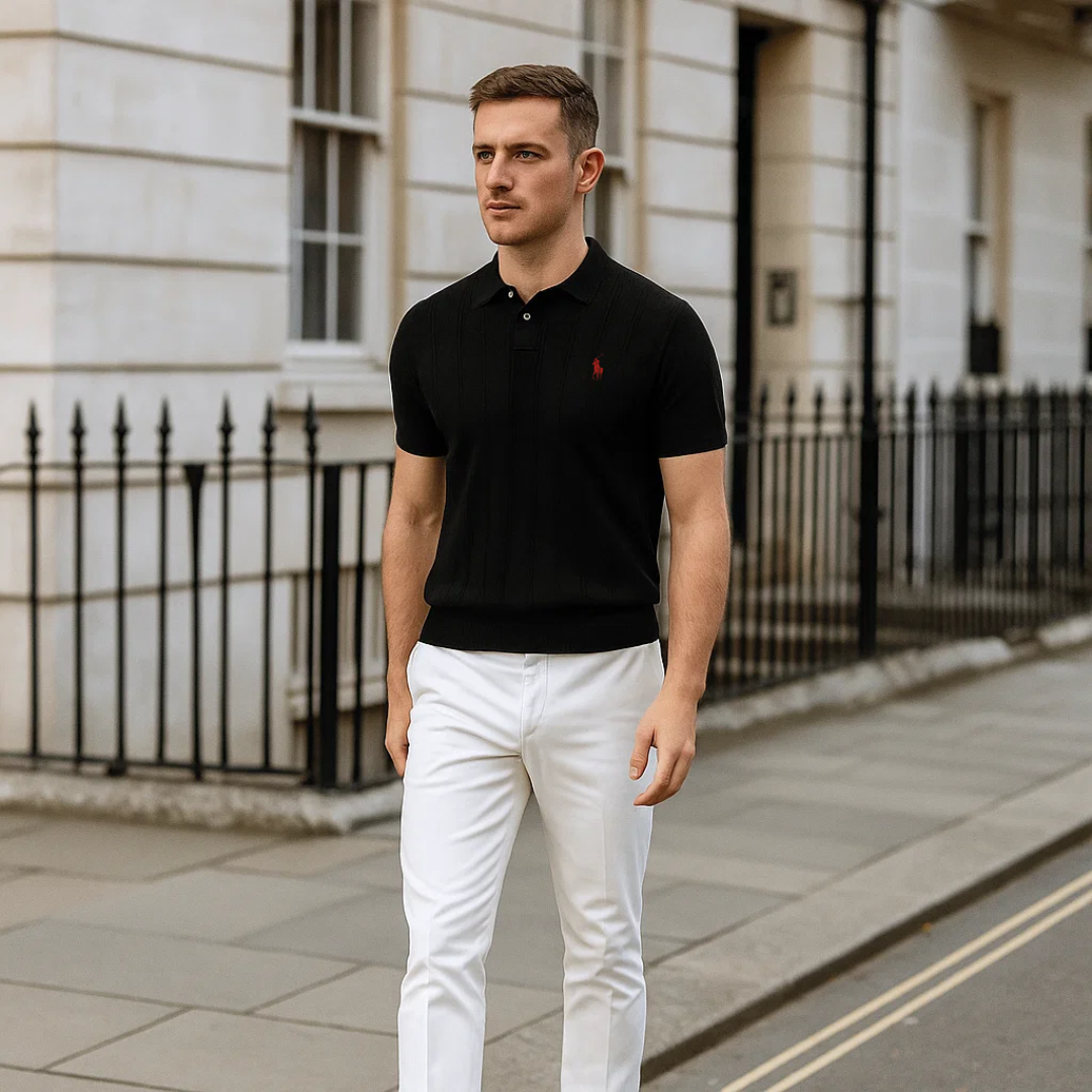 RL Men’s Textured Polo Shirt