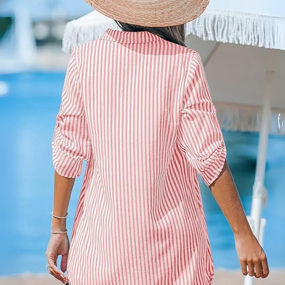 RL Classic Striped Shirt Dress + Free RL Brie Tote Bag