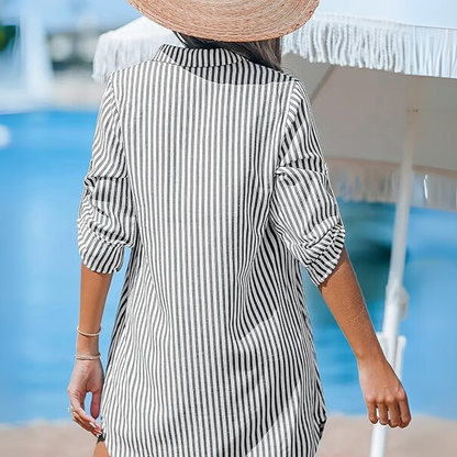 RL Classic Striped Shirt Dress + Free RL Brie Tote Bag