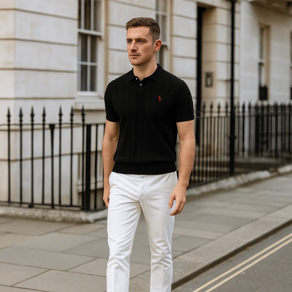 RL Men’s Textured Polo Shirt